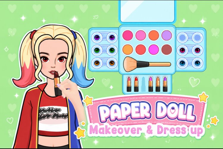Paper Doll Makeover & Dress Up